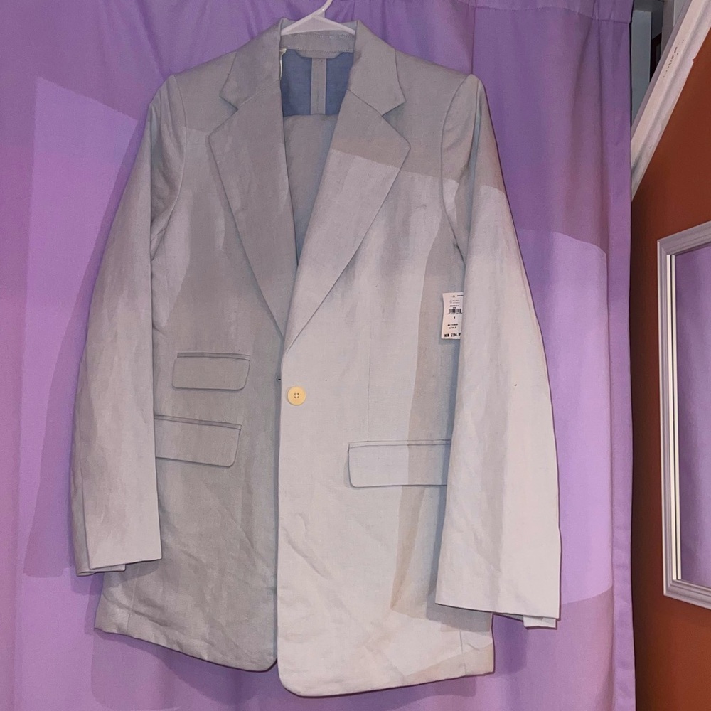 BANANA REPUBLIC Women's Pale Blue Suit Jacket (SIZE: 8) NWT